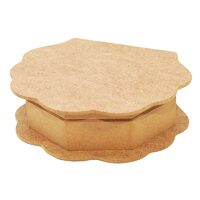 Cutie MDF cu capac valurit - 22 x 18 x 6 cm - KT78 - P-ART