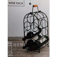 Suport metalic pentru sticla de vin cu maner - 900100
