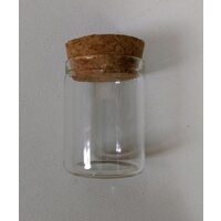 Set 12 sticlute cu dop de pluta 3x4cm - 357697