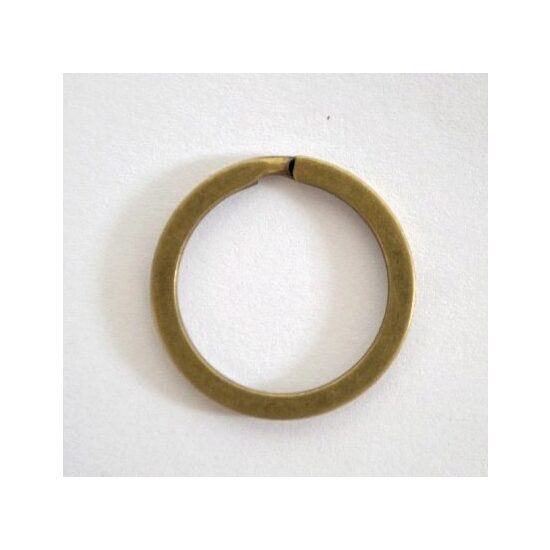 380932 Inel rotund din bronz antichizat pentru breloc / chei, 2.5cm - ANT-CH