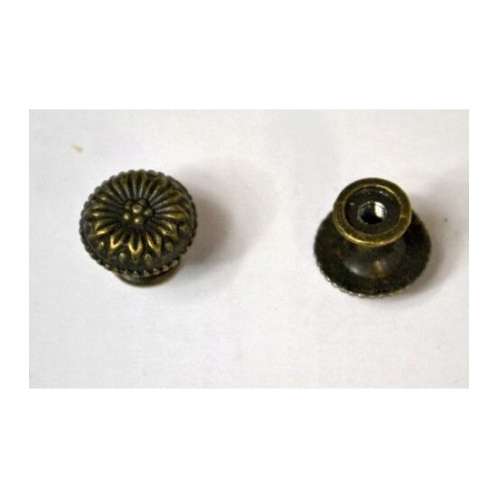 Mini maner rotund, bronz antic, 1.7cm - 366964D