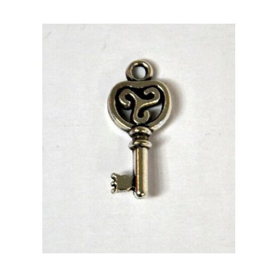 Charm argintiu - cheie 2cm - 367212D