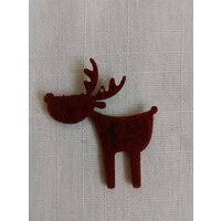 35485 Figurine fetru de Craciun - Set 9 Reni, 5cm - Pentart