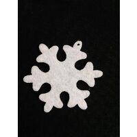 Figurine fetru de Craciun - Set 8 fulgi, 5cm - Pentart 35487