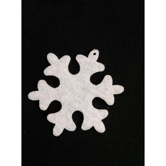Figurine fetru de Craciun - Set 8 fulgi, 5cm - Pentart 35487