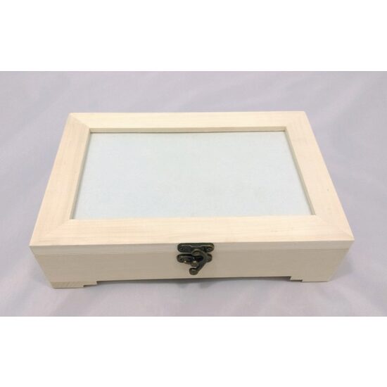 Cutie lemn cu loc pentru poza - 27626 - Pentart