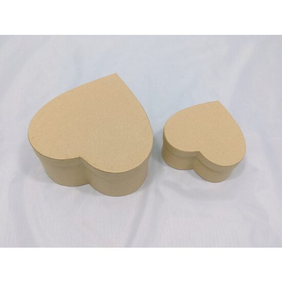 Set doua cutii carton inima - KC15/2S - Pentart