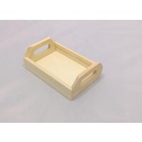 Mini tavita de lemn cu manere - KL93 - Pentart