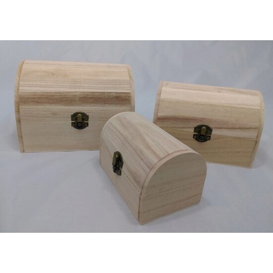 Set trei cufere de lemn - 5784 Pentart