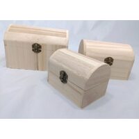 Set trei cufere de lemn cu arcada semirotunda - 5896 Pentart