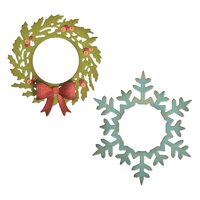 5 - Set 5 cuttere Thinlits - Coronita de Craciun - Sizzix - 664210