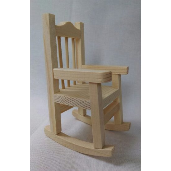 Mini scaunel balansoar din lemn - 26723 - Pentart