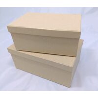 Set doua cutii carton dreptunghiulare - KC08/2G - Pentart