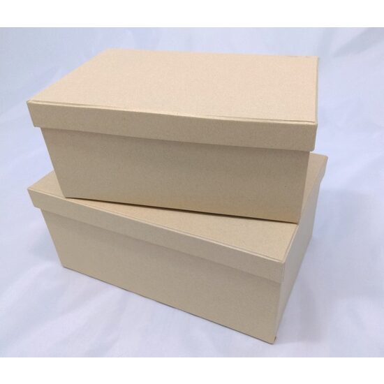 Set doua cutii carton dreptunghiulare - KC08/2G - Pentart