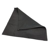 Fata perinita din bumbac cu fermoar, neagra - 40x40cm - Pentart