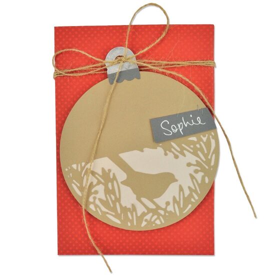 1 - Set 3 cuttere Thinlits - Felicitare de Craciun - Sizzix - 661298