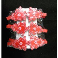 Set 6 clestisori lemn, cu bradut - 3.4 x 5 cm - DD36444