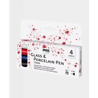 Set 4 markere pentru sticla si portelan - Classic 2 - 16440 - Kreul