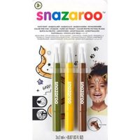 Set 3 markere cu varf de pensula - Jungla - Snazaroo