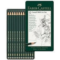 Set Arta 12 creioane grafit Castell 9000 Faber-Castell - 119065