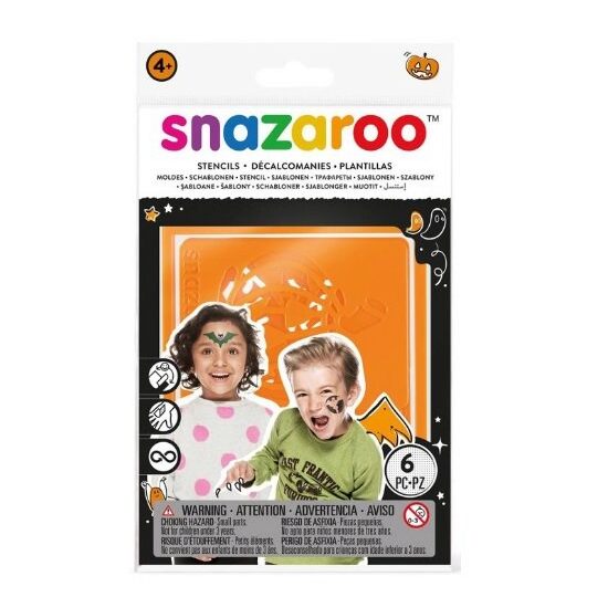 Set 6 sabloane pentru pictura pe fata Halloween - Snazaroo - 1198013