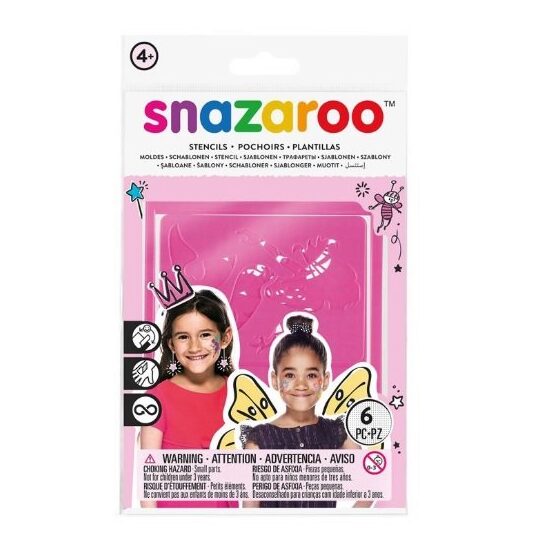 Set 6 sabloane pentru pictura pe fata Fantasy - Snazaroo - 1198014