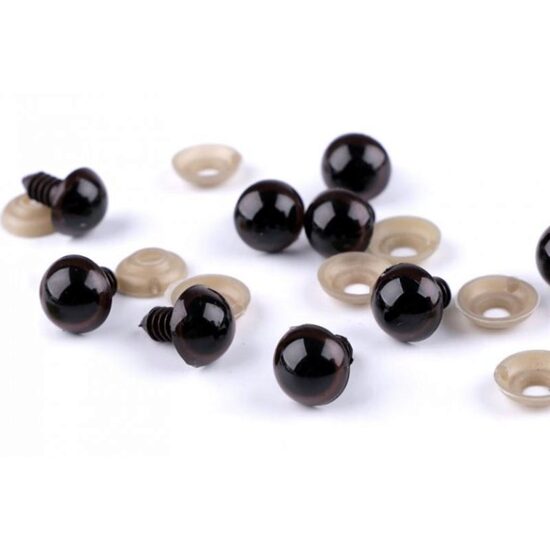 Set 2 ochisori maro 14 mm pentru confectionat jucarii - 780854 - STKL