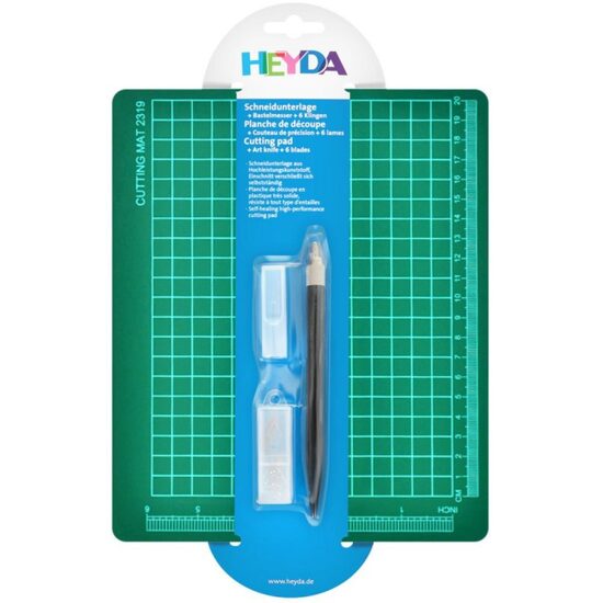Set cutting mat + cutter bisturiu cu lame de rezerva - 204889529 - Heyda