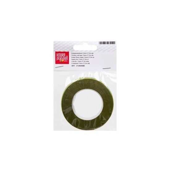 Rola banda floristica autoadeziva - 13 mm x 27 m - oliv - 212404486 - Knorr Prandell
