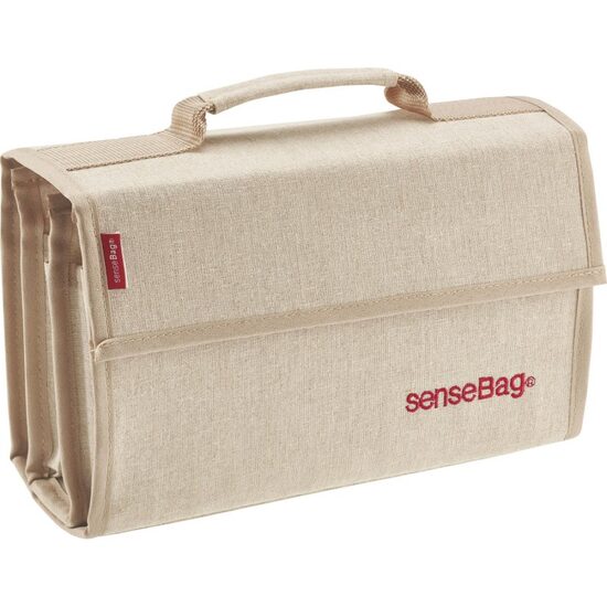 Etui/penar natur pentru 72 instrumente de scris - SenseBag.