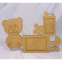 Rama foto baby - 38 X 28 cm - Ursulet - RAM009B - IND-C