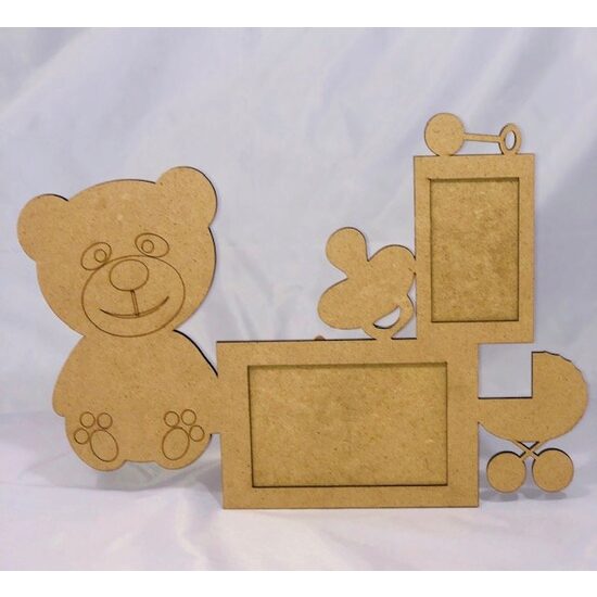 Rama foto baby - 38 X 28 cm - Ursulet - RAM009B - IND-C