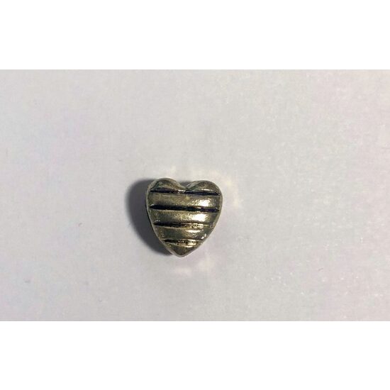 3037BD - Accesoriu charm argintiu - inima tip Pandora - GLD-A