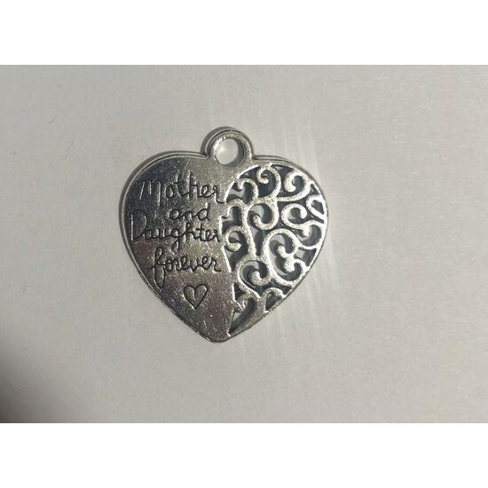 3036BD - Accesoriu charm argintiu - inima - GLD-A