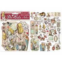 DFLDC07 - Decupaje asortate, 62 piese - Alice - Stamperia