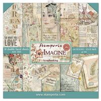 SBBL65 - Bloc 10 coli scrapbooking cu 2 fete, 30.5x30.5cm, 190gr. - Imagine - Stamperia