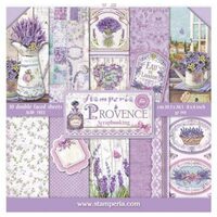 SBBS10 - Bloc 10 coli scrapbooking cu 2 fete, 20.3x20.3cm, 190gr - Provence - Stamperia