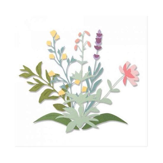 1 - 664381- Set 8 cuttere Thinlits - Spring Stems - Sizzix