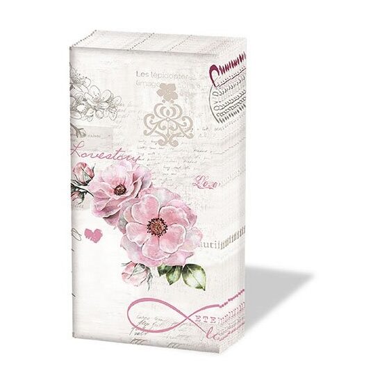 12213890 - Set 10 servetele mini 21.5 x 22 cm - Eternal love - Ambiente