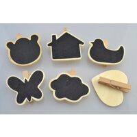 351507 - Set 6 cleme / clestisori natur cu tablita in diverse forme - ANT-CH