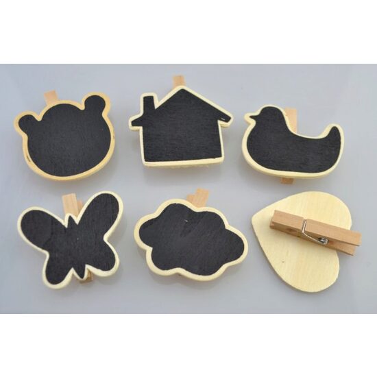 351507 - Set 6 cleme / clestisori natur cu tablita in diverse forme - ANT-CH