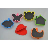 351501 - Set 6 cleme / clestisori colorati cu tablita in diverse forme - ANT-CH