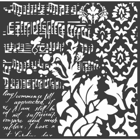 KSTDQ37 - Sablon 18x18x0.5mm gosime - Stamperia