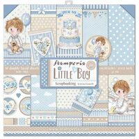 SBBL68 - Bloc 10 coli scrapbooking cu 2 fete, 30.5x30.5cm, 190gr. - Little Boy - Stamperia