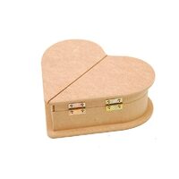 Cutie MDF in forma de inima - 19 x 19 x 7cm - KT51 - P-ART