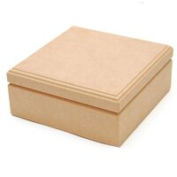 Cutie MDF patrata - 16 x 16 x 7 cm - KT28 - P-ART
