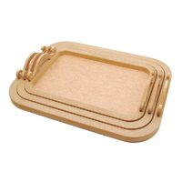 Tava MDF dreptunghiulara - 44 x 32.5 x 2.5 cm - TP33 - P-ART