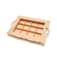 Tava MDF compartimentata - 49 x 34 x 4.5 cm - KT45 - P-ART