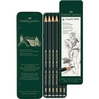 Set 6 Buc Creion Grafit Castell 9000 - FC119063 - Faber-Castell