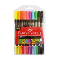 Set 10 carioci neon lavabile - Faber-Castell